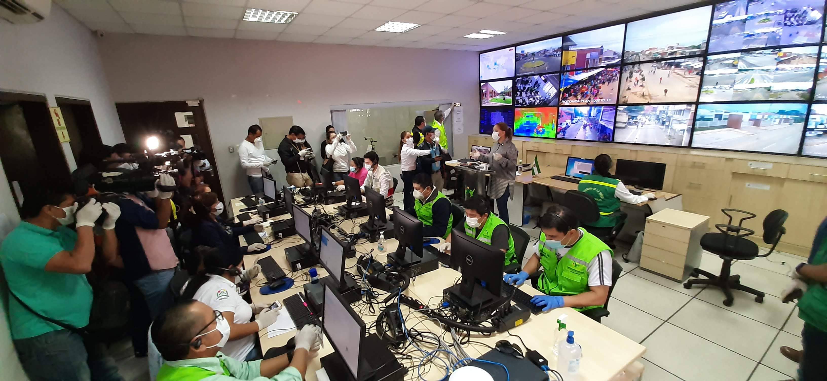 Operación de la LAV desde la Secretaría Municipal de Movilidad Urbana durante el paro cívico de 2019